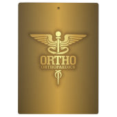 Gold Caduceus (ORTHO) Klembord (Achterkant)