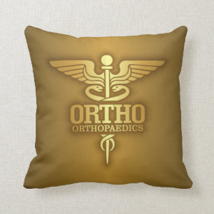 Gold Caduceus (ORTHO) Kussen
