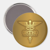 Gold Caduceus (ORTHO) Magneet (Voorkant / Achterkant)