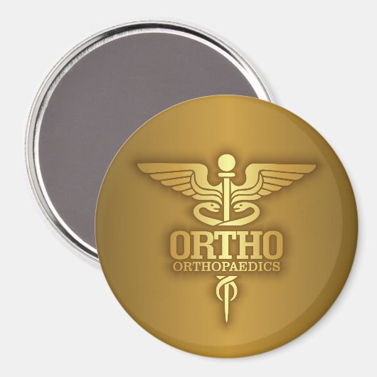 Gold Caduceus (ORTHO) Magneet (Voorkant / Achterkant)