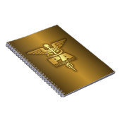 Gold Caduceus (PA) Notitieboek (Rechterzijde)
