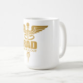 Gold Caduceus (radiologie) Koffiemok (Voorkant rechts)