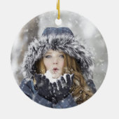 Gold Caduceus Registered Neurse Foto Keramisch Ornament (Achterkant)