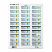 GOLD CADUCEUS VETERINAIR SYMBOOL Blauwgroen blauw Etiket (Full Sheet)