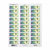 GOLD CADUCEUS VETERINAIR SYMBOOL Blue Green Etiket (Full Sheet)