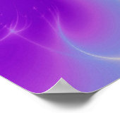 GOLD CADUCEUS VETERINAIR SYMBOOL Blue Paars Poster (Hoek)