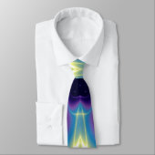 GOLD CADUCEUS VETERINAIR SYMBOOL, Paars blauw Stropdas (Gebonden)