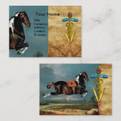 "GOLD CADUCEUS VETERINARY SYMBOL" VISITEKAARTJE (Voorkant / Achterkant)