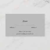 Gold Caduceus Visitekaartje (Achterkant)