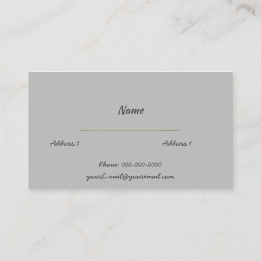 Gold Caduceus Visitekaartje (Achterkant)