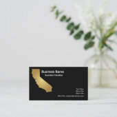 Gold California State Visitekaartje (Staand voorkant)