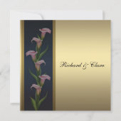 Gold Calla Lily 50th Golden Jubileum Kaart (Voorkant)