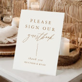 Gold Calligrafie Log in bij onze eBay-gids Reclamebord Met Voetstuk