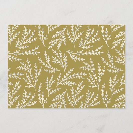 Gold Calligraphy Adivce for the Bride to be Advieskaart (Achterkant)