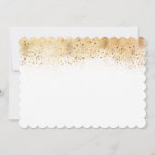 Gold Calligraphy Blush Pink Florals Birthday Kaart (Achterkant)