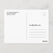 Gold Calligraphy Elegant Wedding Bedankt Briefkaart (Achterkant)