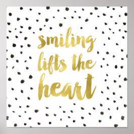 Gold Calligraphy Inspirerend Quote Poster