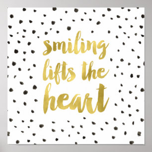 Gold Calligraphy Inspirerend Quote Poster