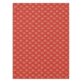 Gold Calligraphy Merry Kerstmis Tablecloth Tafelkleed (Voorkant)