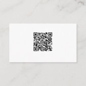 Gold Calligraphy QR Code Weddenschap Registry Gift Informatiekaartje (Achterkant)