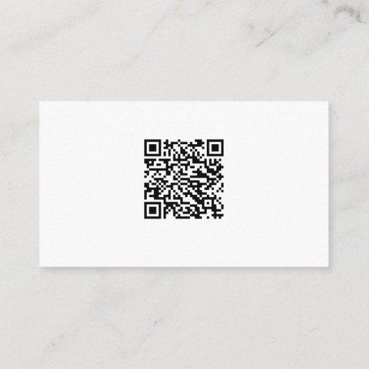 Gold Calligraphy QR Code Weddenschap Registry Gift Informatiekaartje (Achterkant)