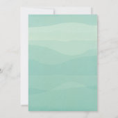 Gold Calligraphy Sage Green Foto Kaart (Achterkant)