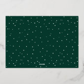 Gold Calligraphy Script Merry Kerstry 3 Foto Folie Feestdagenkaart (Achterkant)