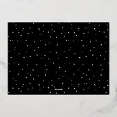 Gold Calligraphy Script Merry Kerstry 3 Foto Folie Feestdagenkaart (Achterkant)