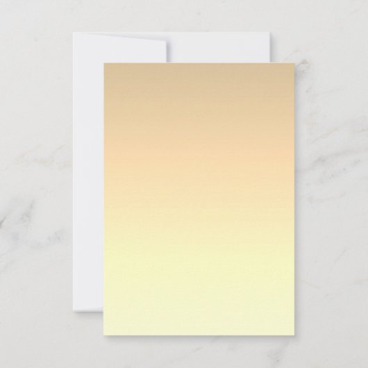 Gold Calligraphy Wedding RSVP Kaartje (Achterkant)