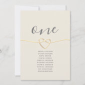 Gold Calligraphy Wedding Seating Chart (Voorkant)