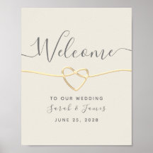 Gold Calligraphy Wedding Welcome