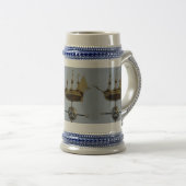 Gold Calyon Compass Roos Grey/Blue 22 oz Stein Bierpul (Voorkant rechts)