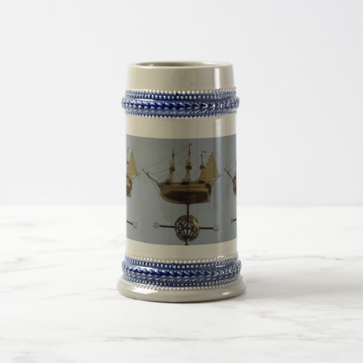 Gold Calyon Compass Roos Grey/Blue 22 oz Stein Bierpul (Center)