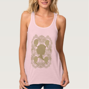 Gold Cameo Dames Paarse Racerback Tanktop