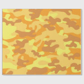 Gold Camouflage Cadeaupapier (Vlak)
