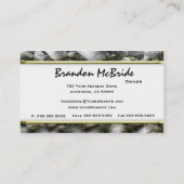 Gold Camouflage Deer Taxidermy Visitekaartjes (Achterkant)