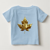 Gold Canada Baby Shirten Canada Souvenir T-shirts (Achterkant)