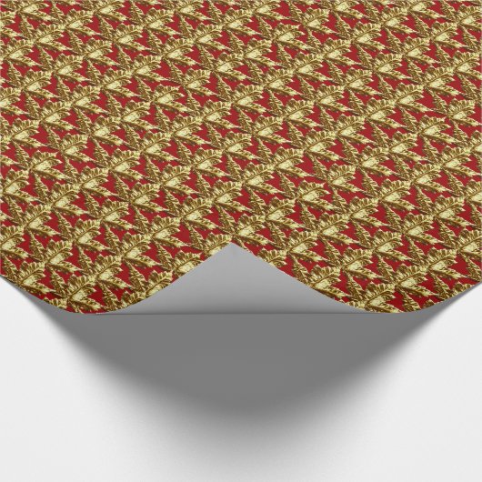 Gold Canada Wrapping Paper Canada Souvenir Paper Cadeaupapier (Hoek)