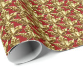 Gold Canada Wrapping Paper Canada Souvenir Paper Cadeaupapier (Rol Hoek)