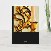 Gold Candle Sconce Kaart (Achterkant)