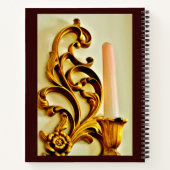 Gold Candle Sconce Notitieboek (Achterkant)