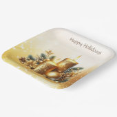 Gold Candles Christmas Holiday Paper Bord (Gebogen)