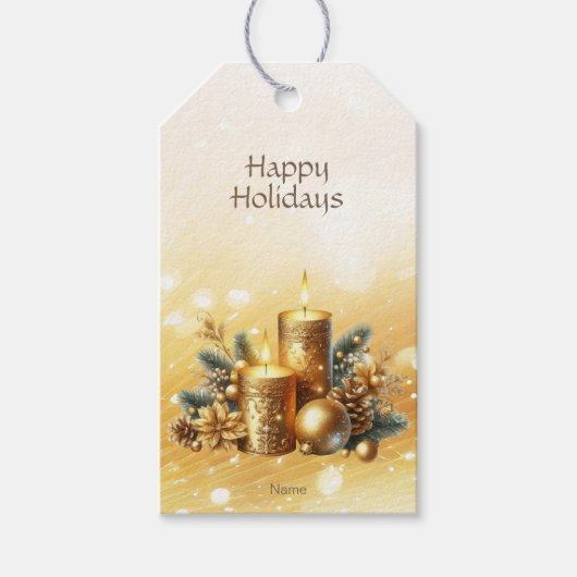 Gold Candles kerstcadeau Label Cadeaulabel (Voorkant)