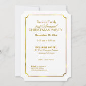 Gold Candles Kerstparty Elegant Holiday Kaart (Achterkant)