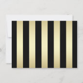 Gold Candles Surprise verjaardagsfeestje uitnodigi Kaart (Achterkant)