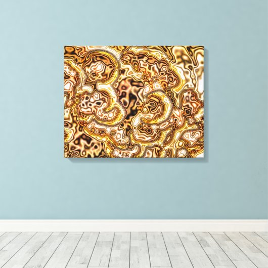 GOLD CANVAS AFDRUK (Insitu (Houten vloer))