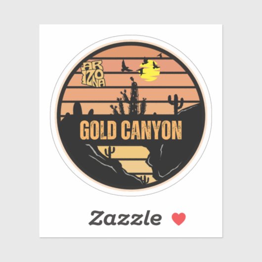 Gold Canyon, Arizona Sticker (Vel)