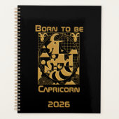 Gold Capricorn Planner (Voorkant)
