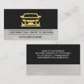 Gold Car-pictogram Visitekaartje (Voorkant / Achterkant)