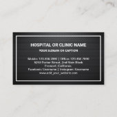 Gold Carbon Fiber Tand Tandheelkundige kliniek Tan Visitekaartje (Achterkant)